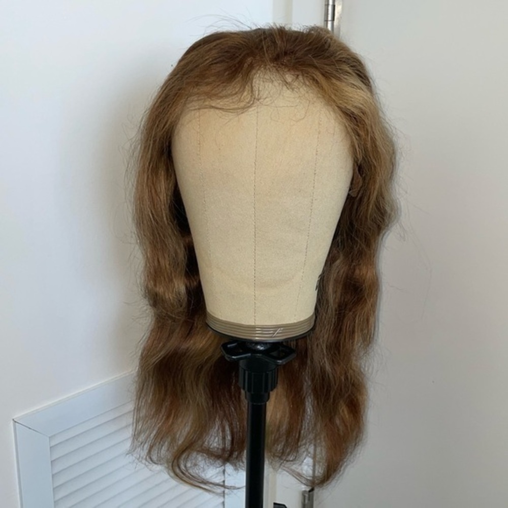 Pre Plucked Straight Brazilian Human Hair Lace Front Wig W/Baby Hair 20”